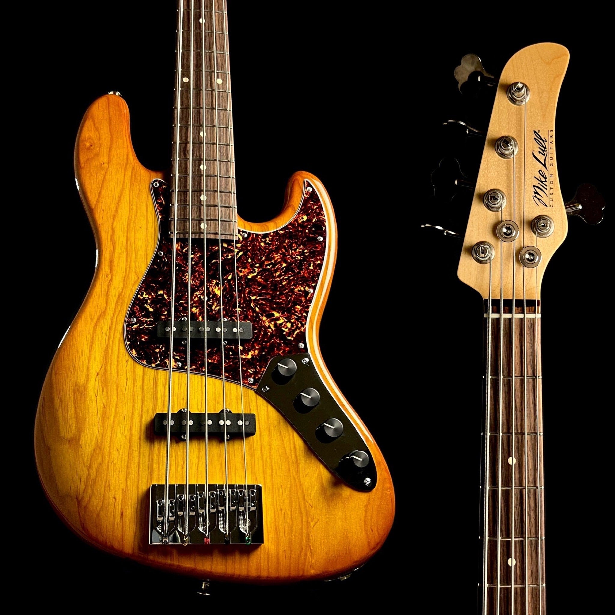Mike Lull M5V Jazz Electric Bass 5 String Lake Placid Blue