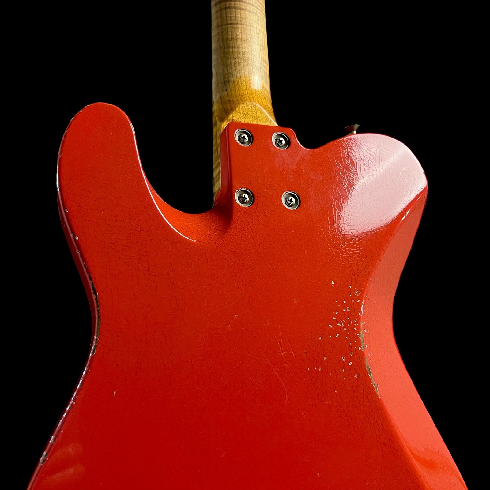 One-Off* Aged Fiesta Red TX – Mike Lull's Guitar Works Inc.